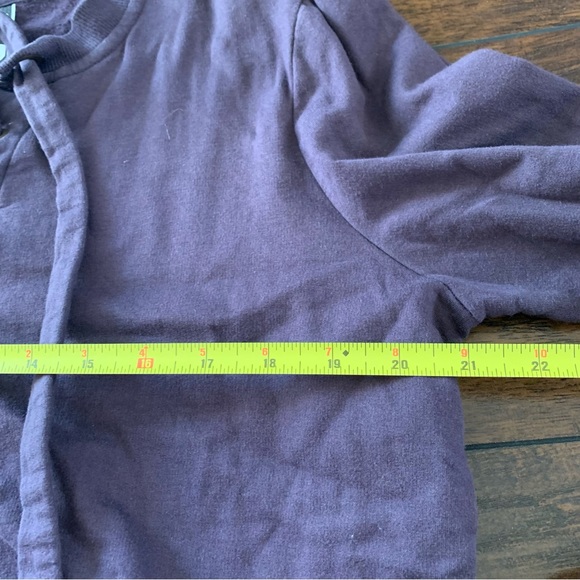 Young Fabulous & Broke Noelle Lace Up Sweatshirt size Small Purple - Picture 6 of 9